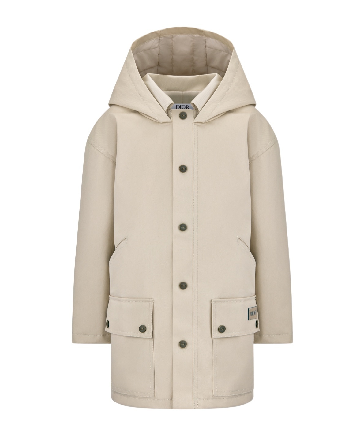 Dior Hooded Parka In Neutral