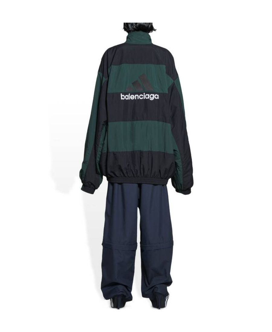 Balenciaga Giacca Imbottita Double Face  / Adidas  In Verde In Green