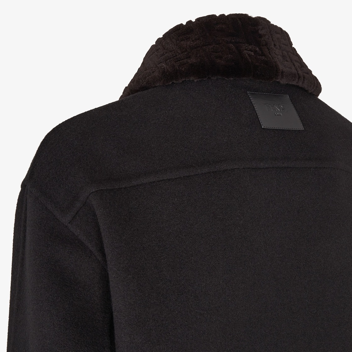 Fendi Long-sleeved Casual Jacket In Black