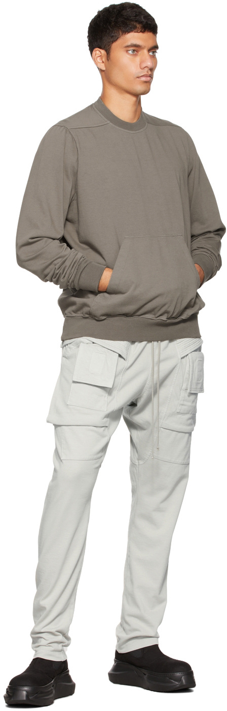 Rick Owens Drkshdw Lace-up Casual Pants In White
