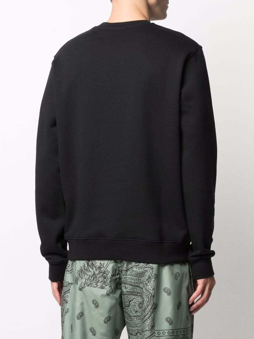 Msgm Cotton Sweatshirt In Black