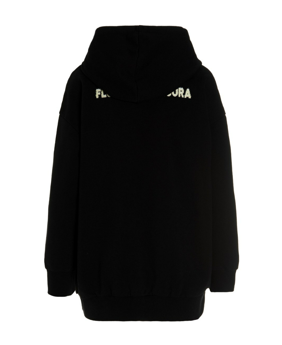 Stella Mccartney Logo Hooded Sweater In Black