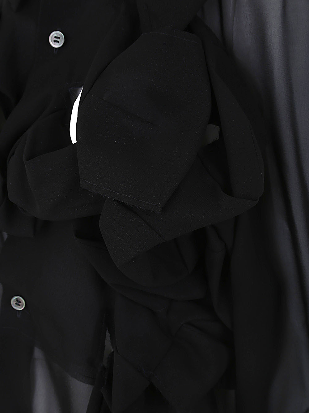 COMME DES GARÇONS CUT-OUT SEMI-SHEER SHIRT
