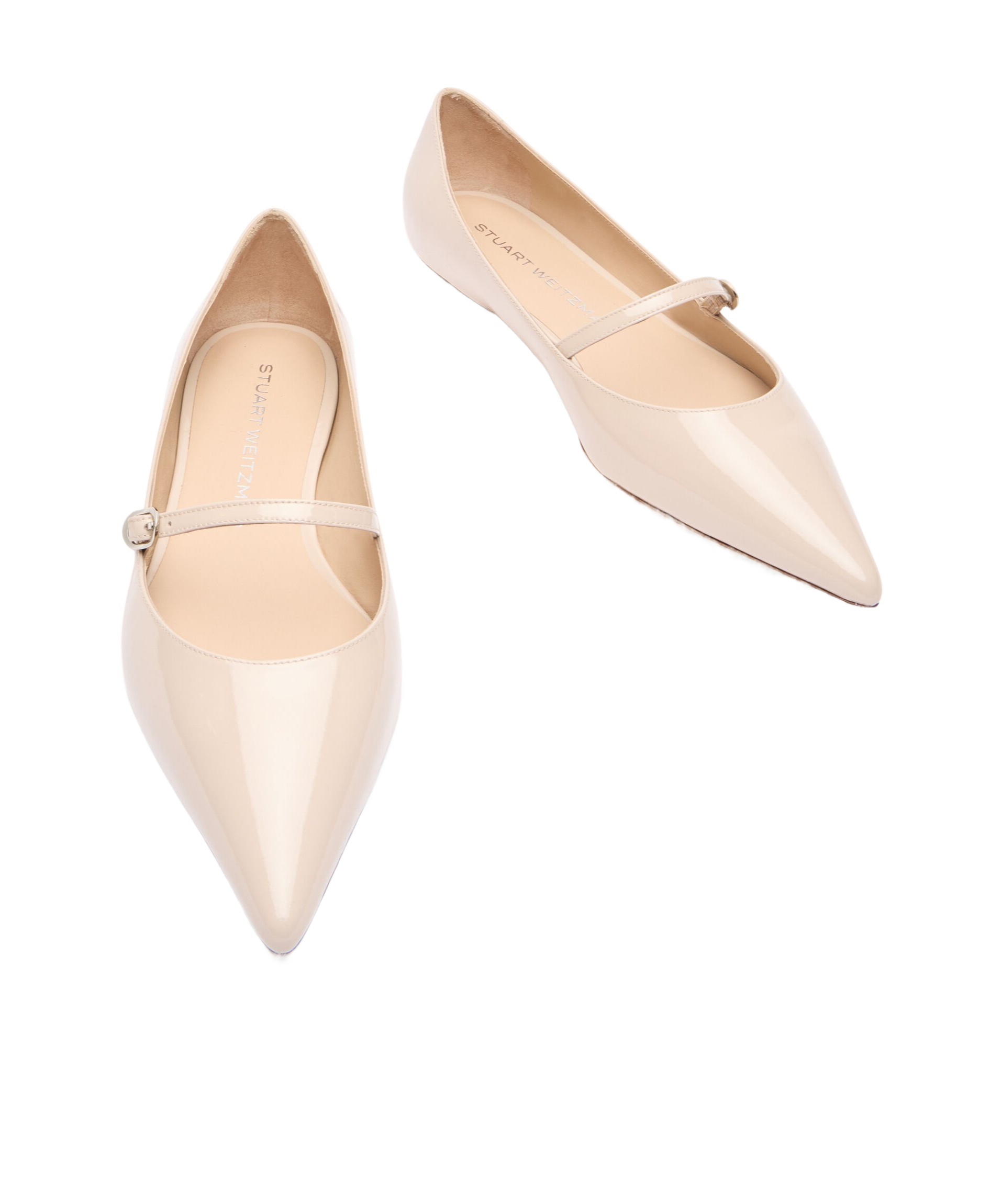 Stuart Weitzman Emilia Ballet Flats In Nude