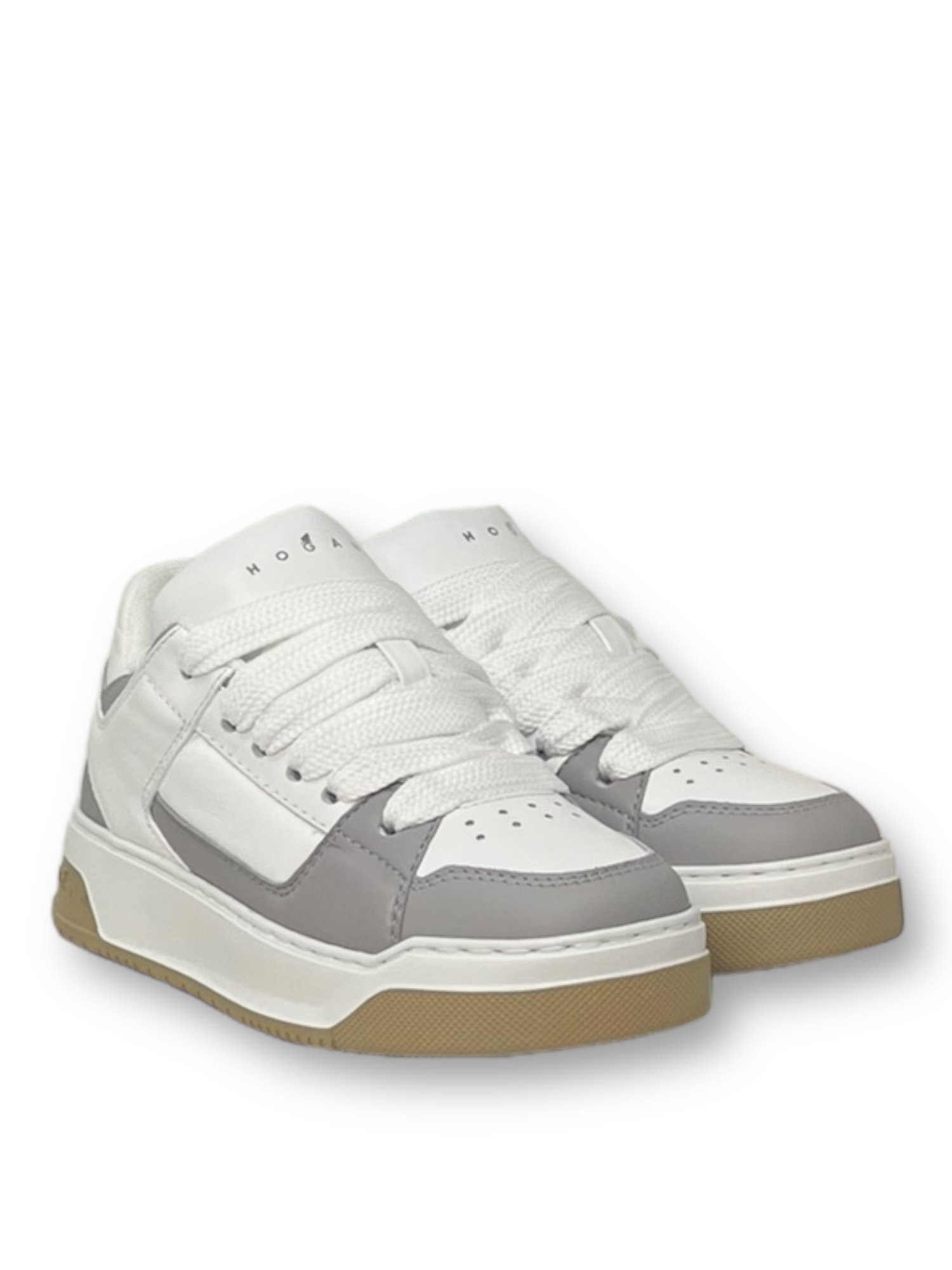 Hogan Chamallow Panelled Sneakers In White