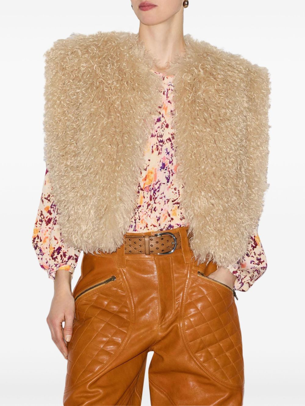 Shop Isabel Marant Florana Vest In White