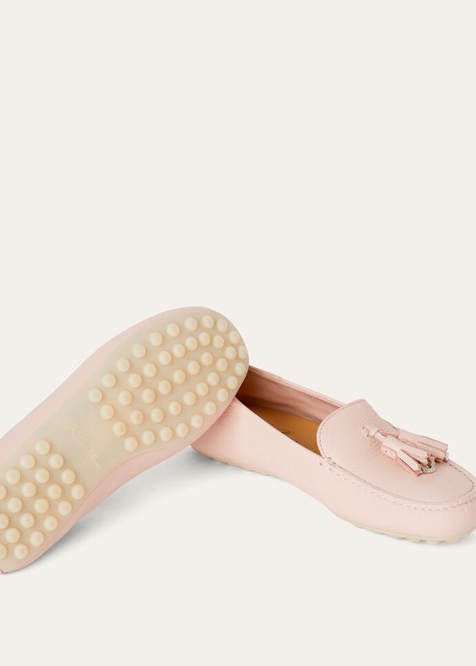 Loro Piana Dot Sole Walk Loafer In Nude