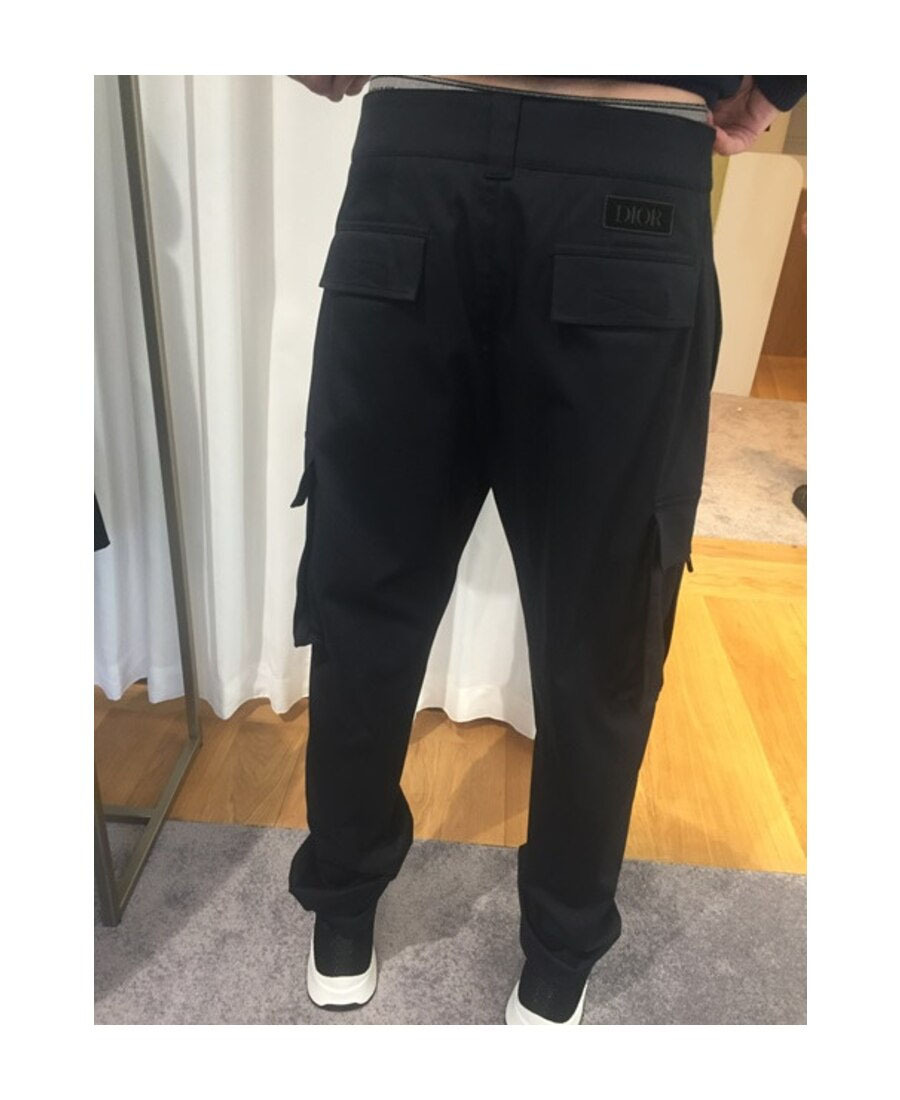Dior Large Flip Pocket Overalls In Black