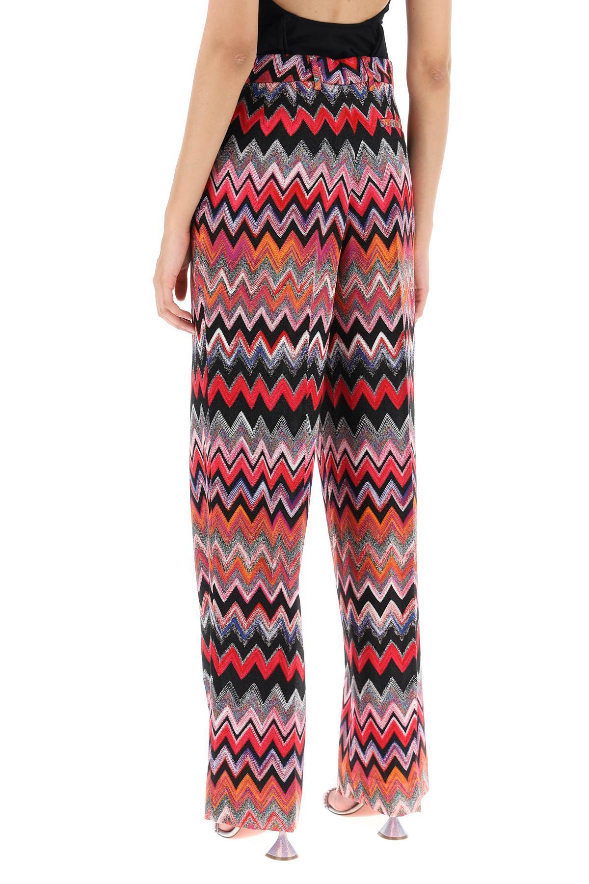 MISSONI ZIGZAG WOVEN STRAIGHT-LEG TROUSERS