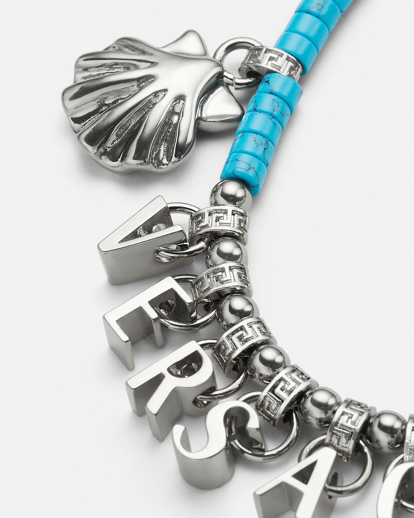 Versace Logo Pendant Bracelet