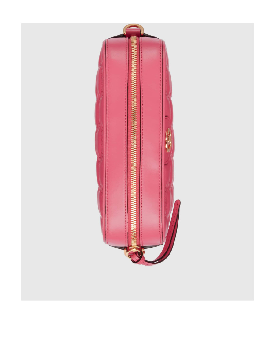 Gucci Small Quilted Crossbody Bag With Adjustable Strap In Pink