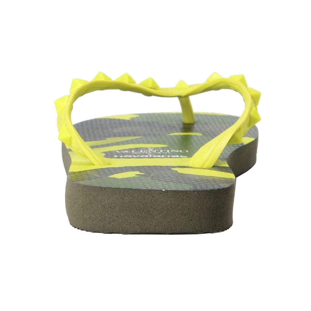 Valentino Flat Slippers In Yellow