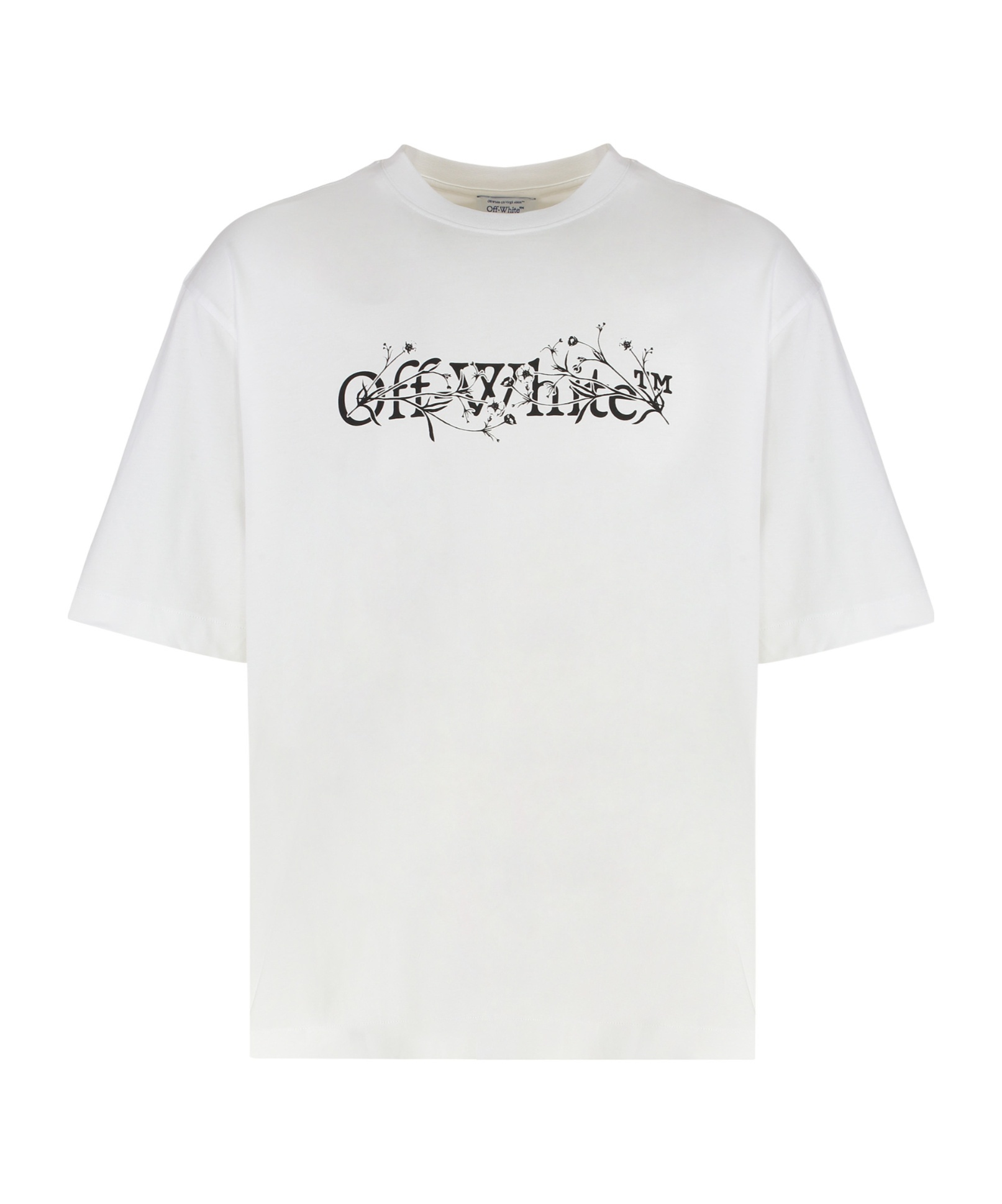 Off-white Bookish Flower Skate T-shirt In White