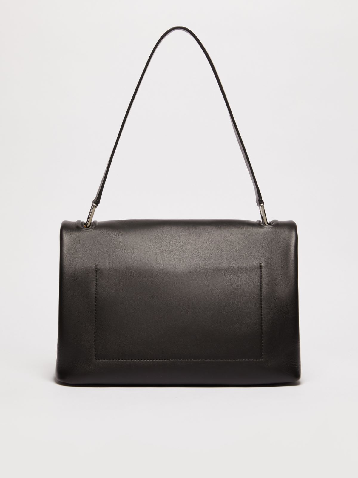 Max Mara Archetipo 06 Leather Shoulder Bag In Black