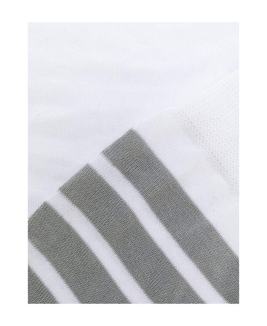 Thom Browne 4-bar Mid-calf Cotton Socks In White