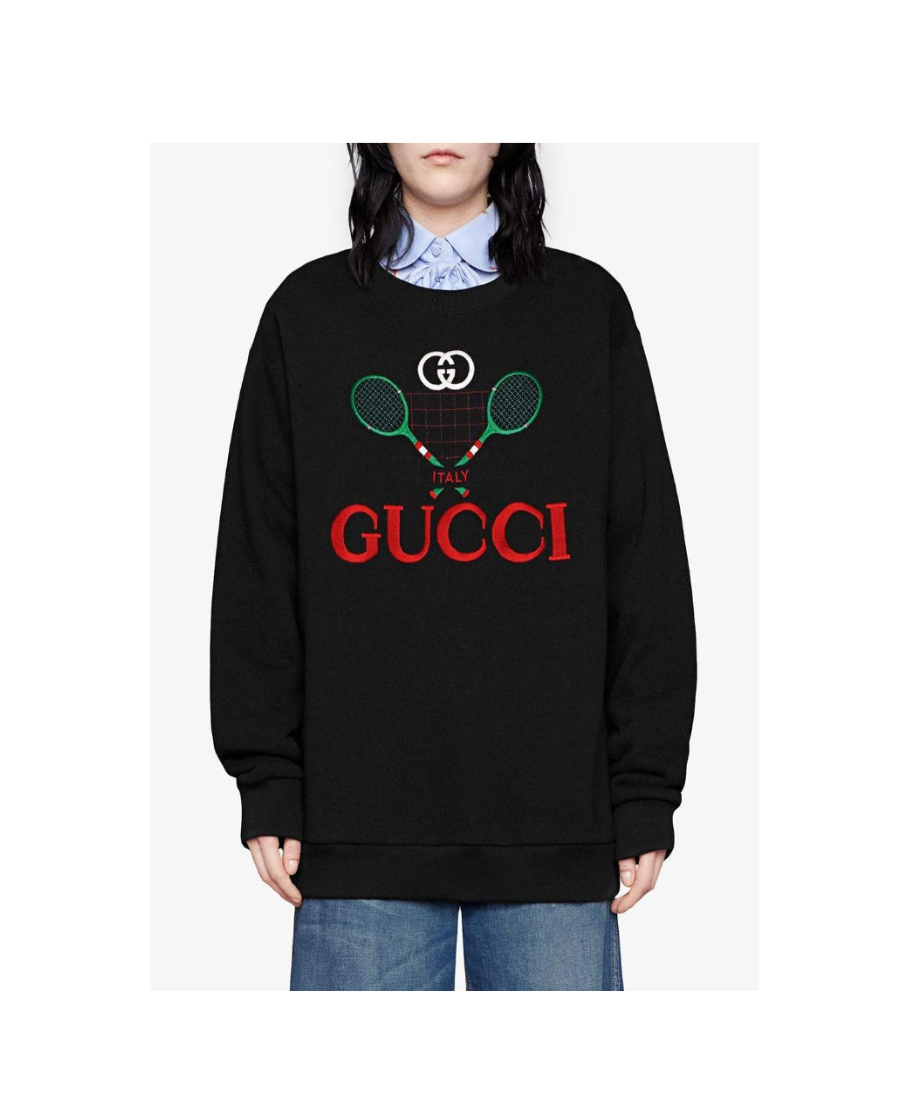 GUCCI OVERSIZED LOGO SWEATER