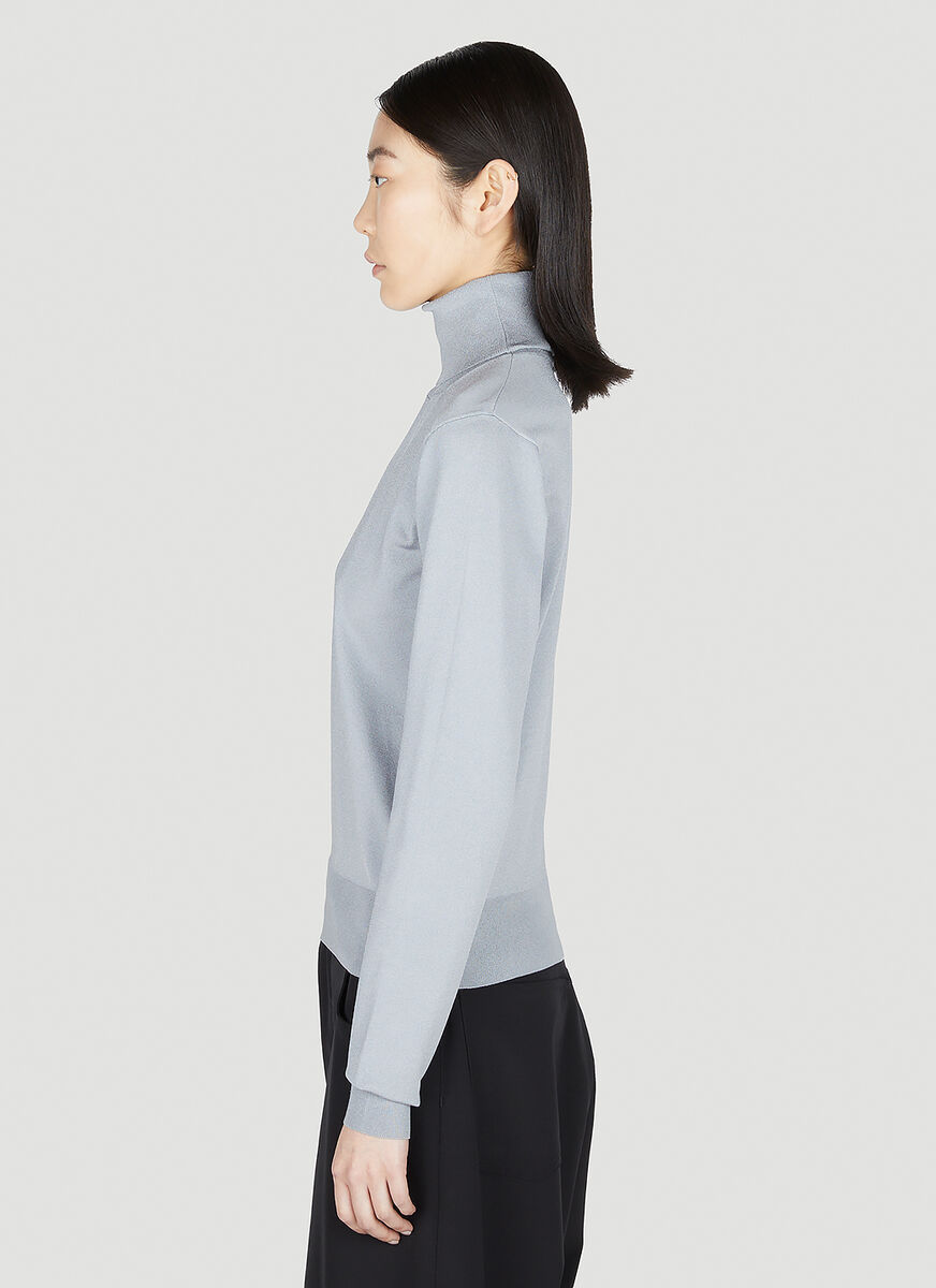 Balenciaga Turtleneck Long-sleeved Jumper In Multicolor