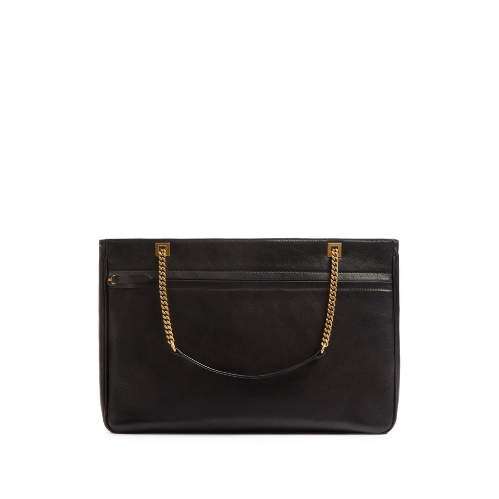 Valentino Zipper Shoulder Bag In Black