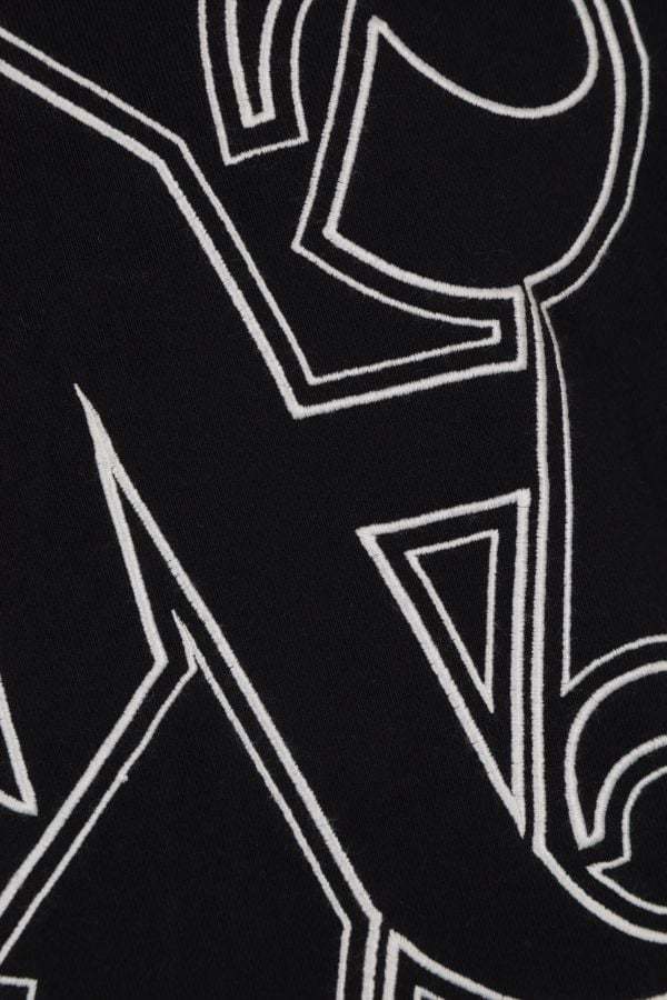 PALM ANGELS PALM ANGELS LOGO EMBROIDERED LONG SLEEVED HOODIE