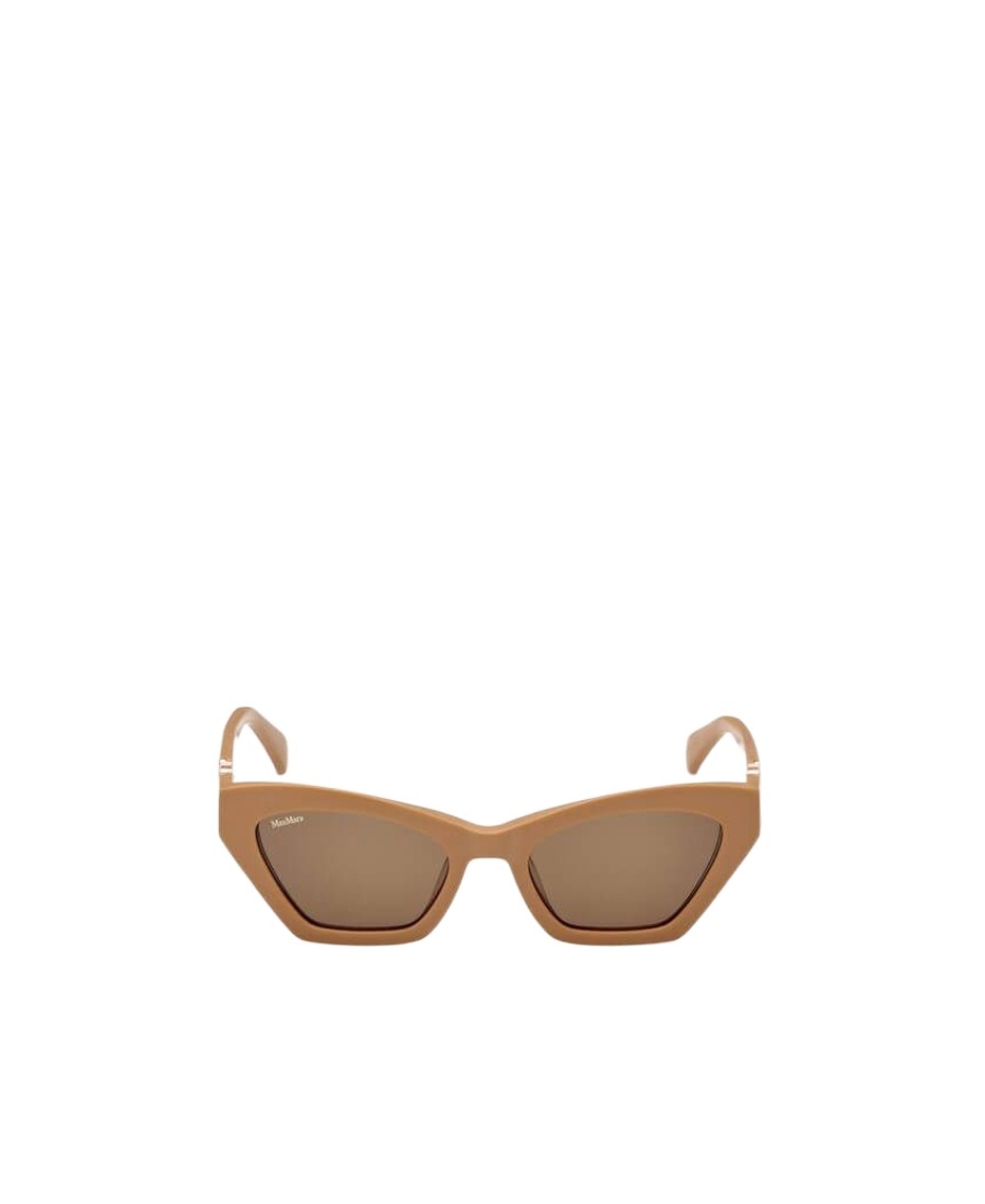 Max Mara Geometric-frame Tinted Sunglasses In Brown