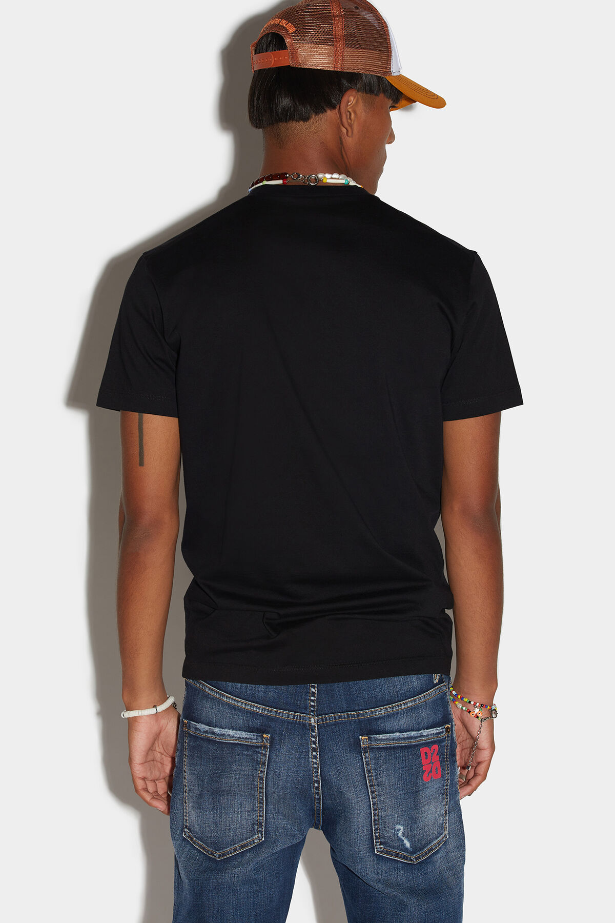Dsquared2 Ducati Cigarette Fit Cotton T-shirt In Black