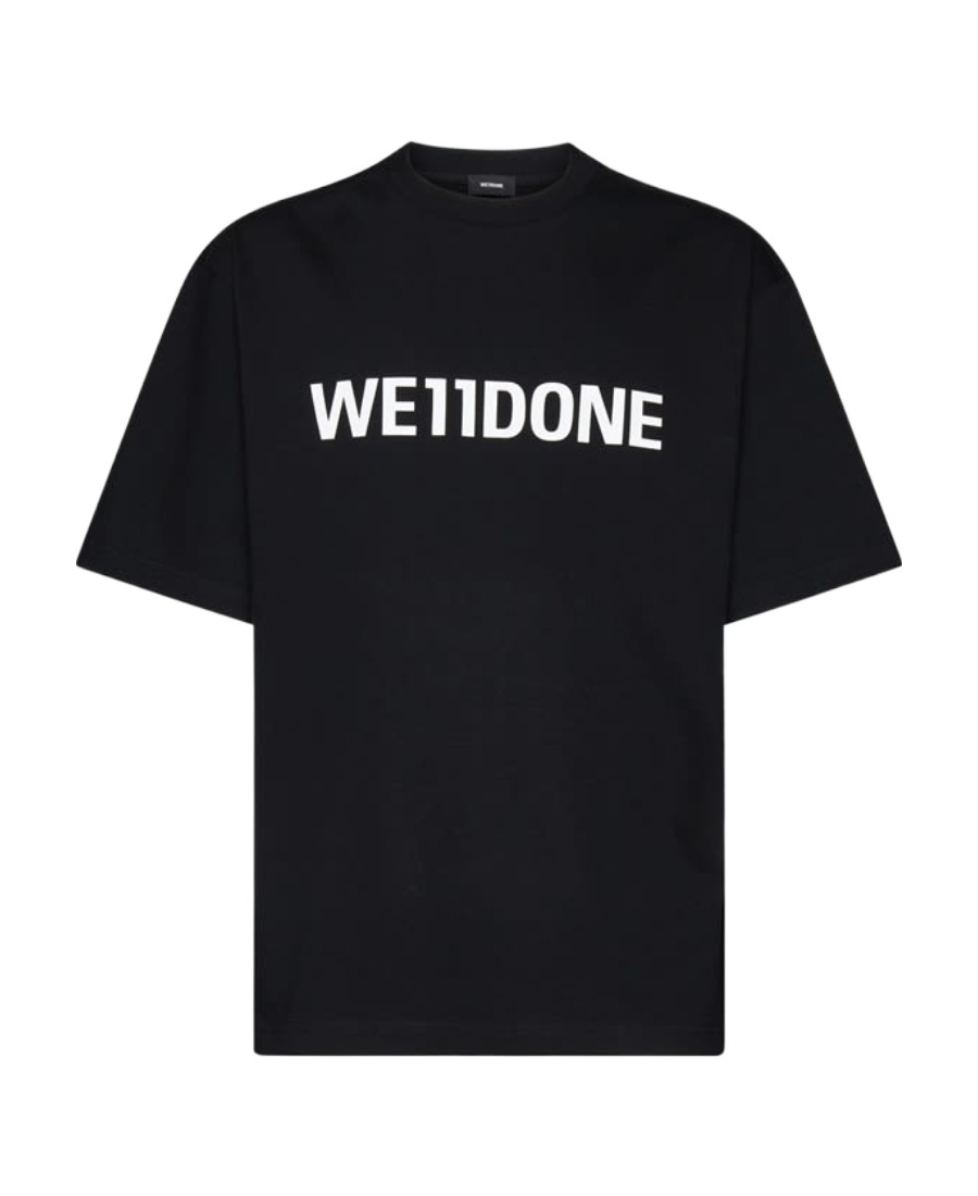 We11 Done Black Large Basic T-shirt In Black
