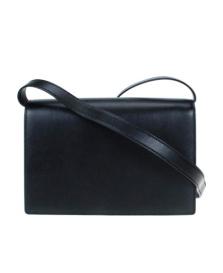 Saint Laurent Logo Shoulder Bag In Black