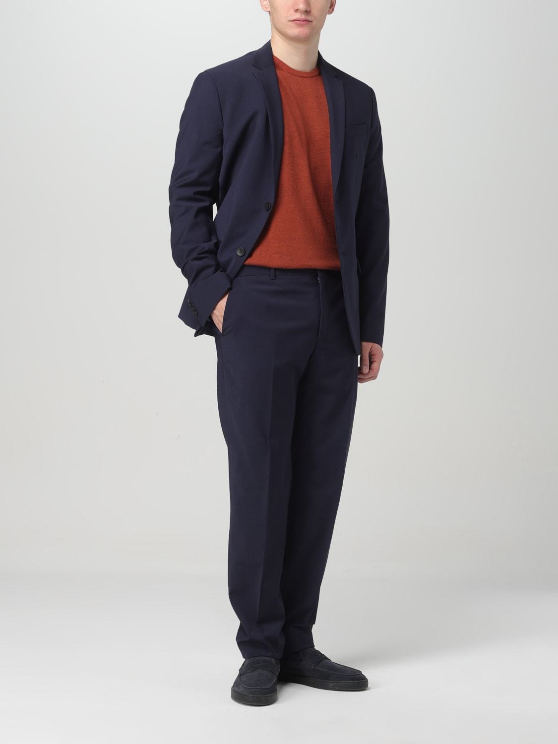 Calvin Klein Twill-weave Single-breasted Blazer In Black