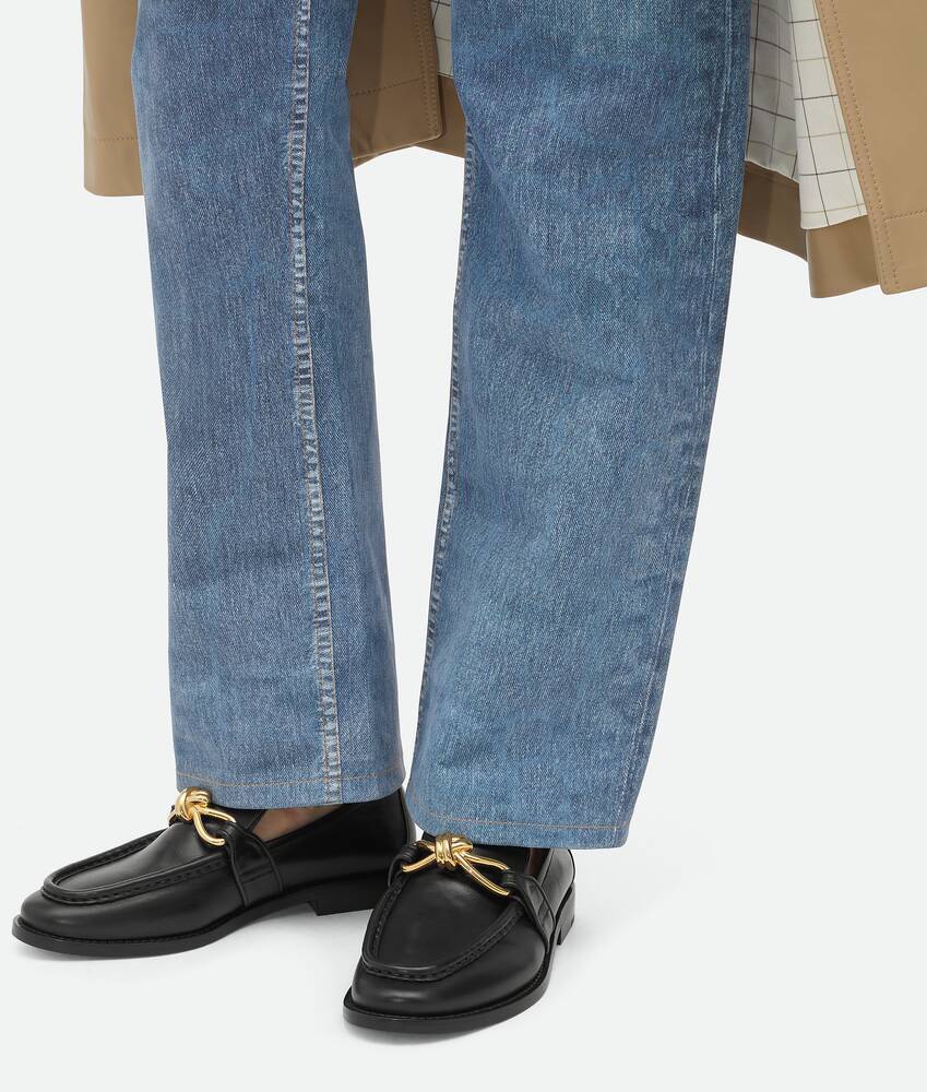 Bottega Veneta Astaire Embellished Leather Loafers In Black