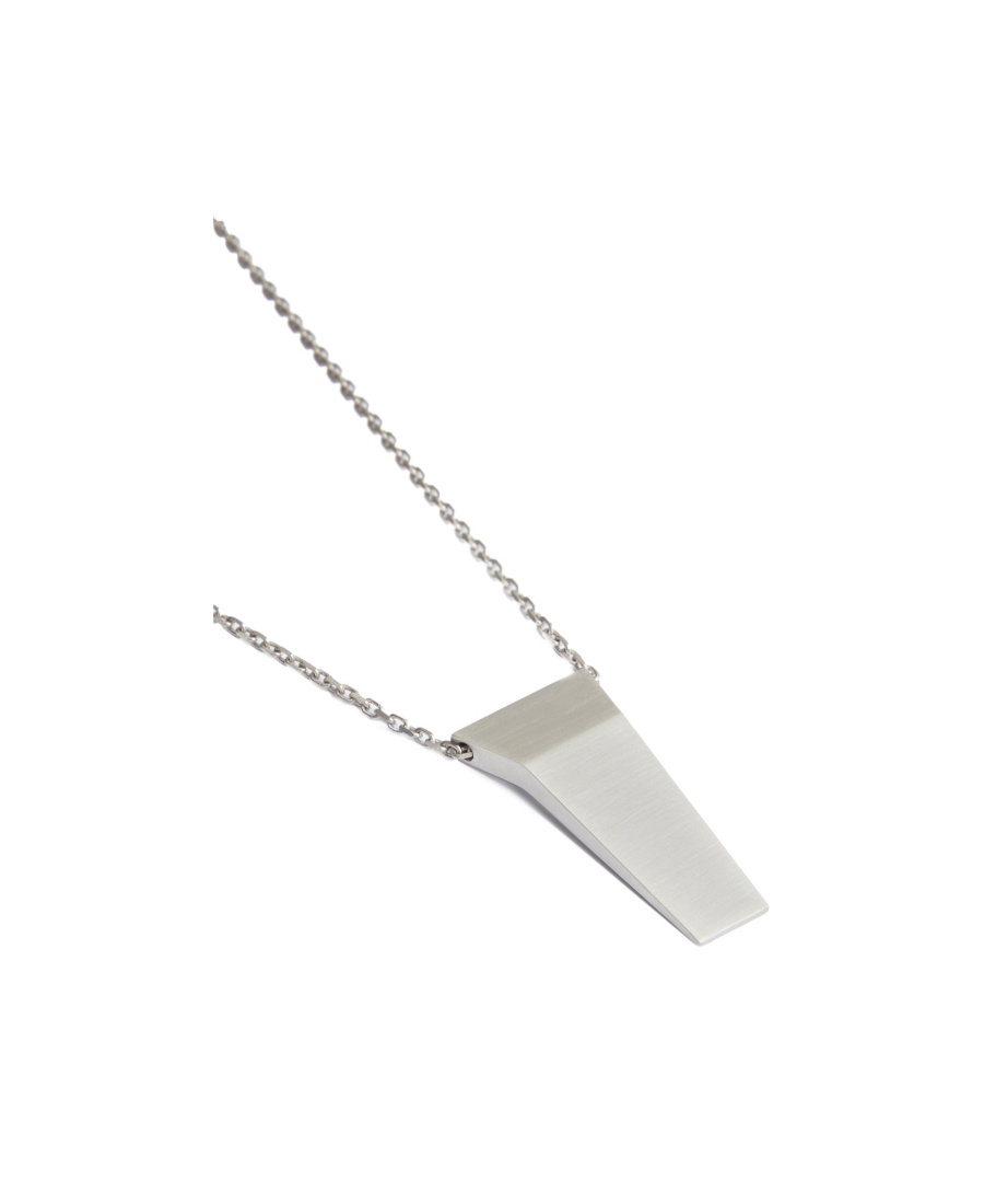 Rick Owens Logo-engraved Chain Necklace In White