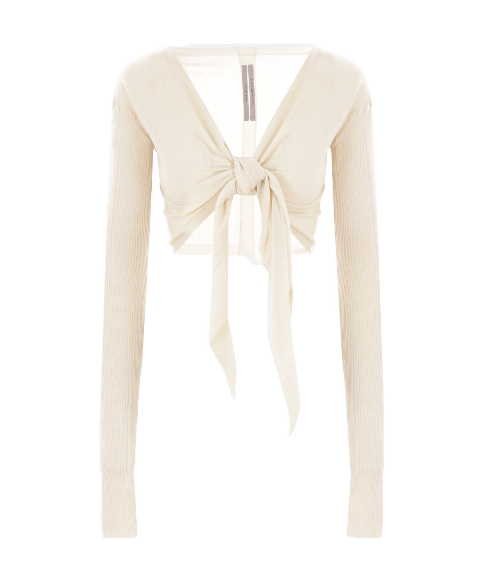 Rick Owens Long-sleeved Cardigan In White