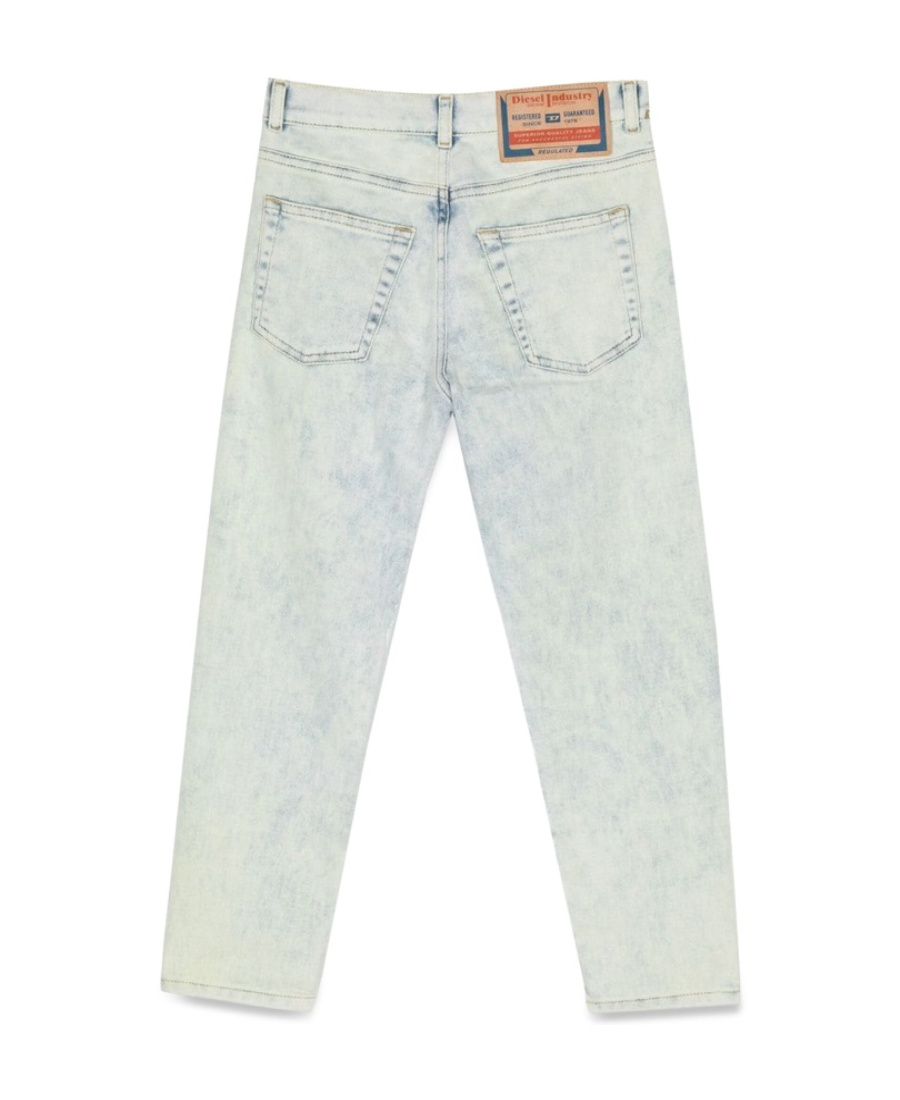 Diesel Logo-patch Stretch-cotton Jeans In White