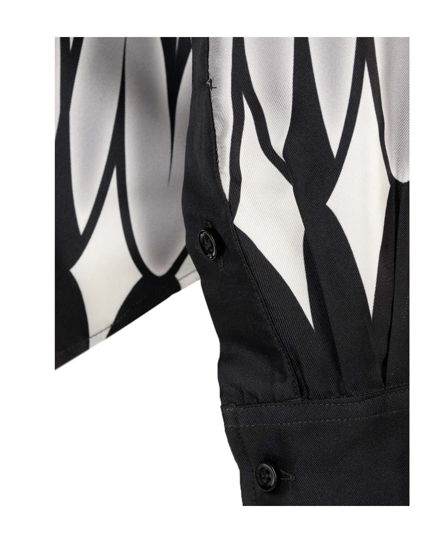 Amiri Argyle-print Silk Shirt In White
