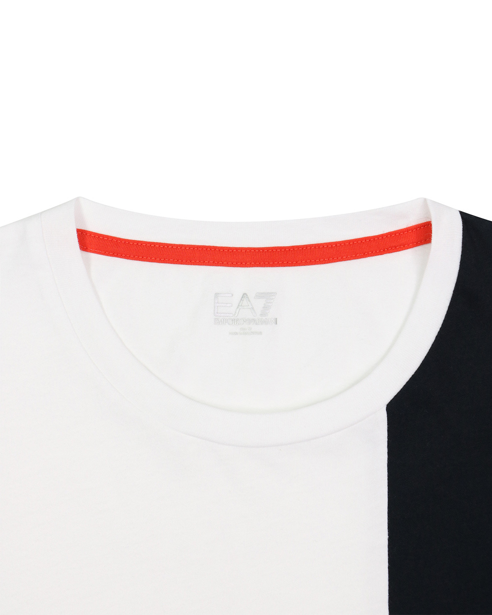EA7 LOGO PRINTED T-SHIRT WITH ROUND NECK