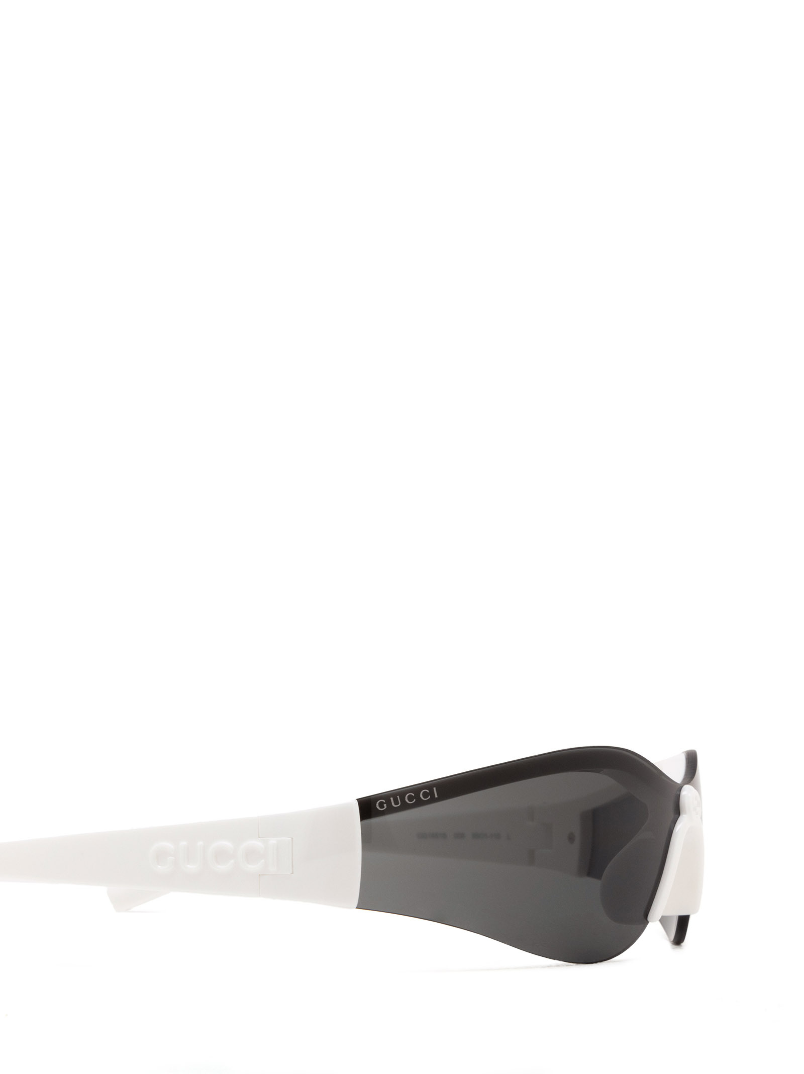 Gucci Interlocking G Shield-frame Sunglasses In Black