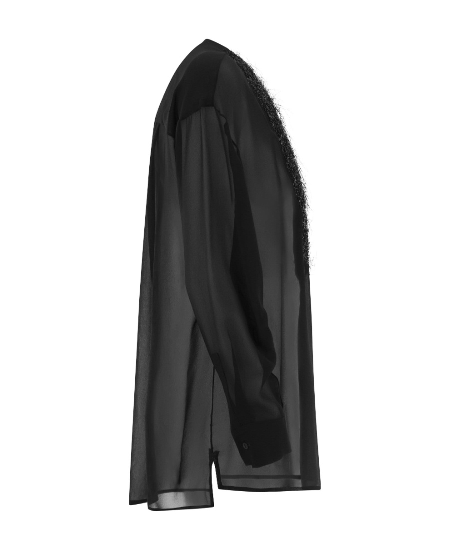 Fabiana Filippi Semi-sheer Blouse In Black