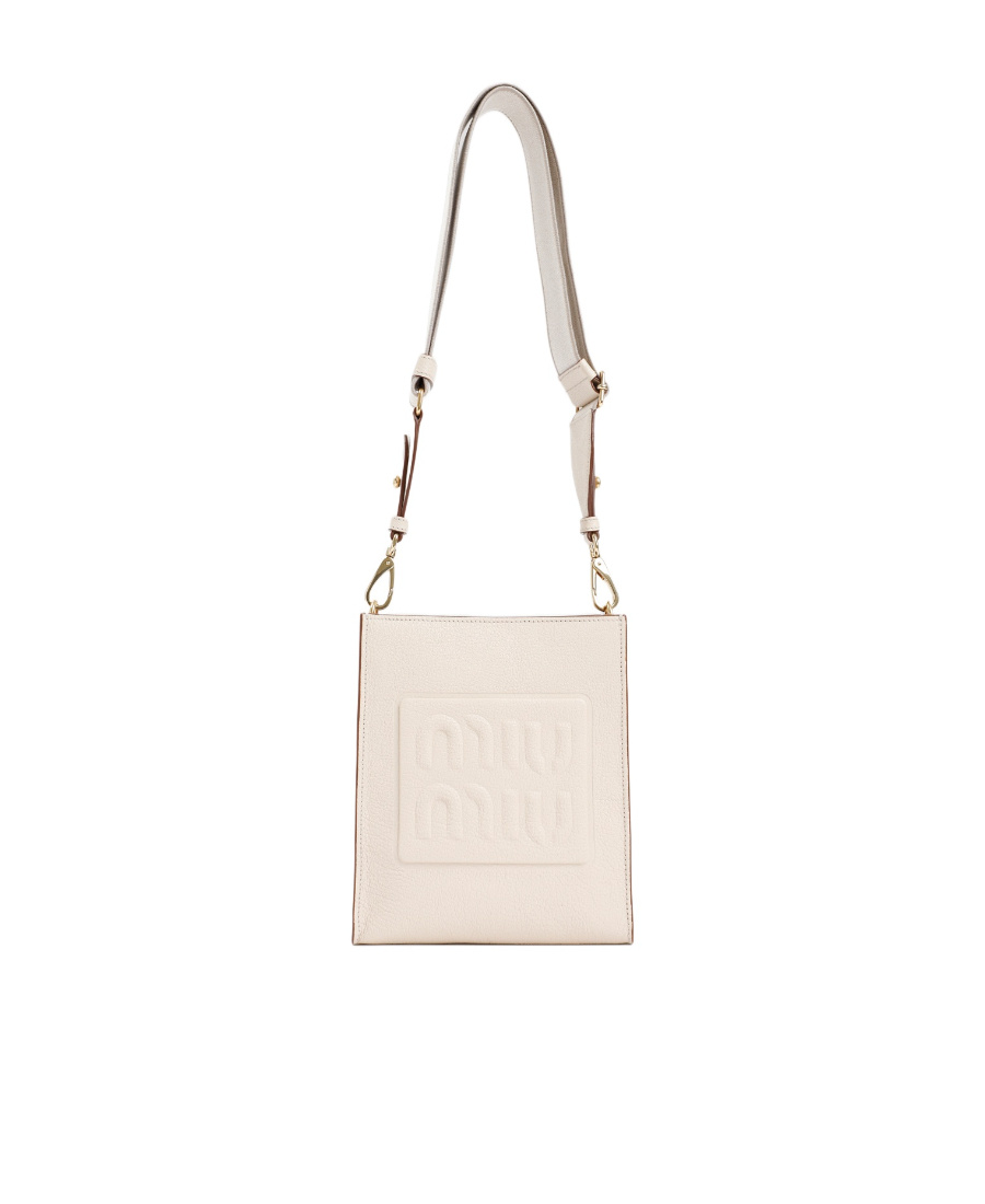 Miu Miu Leather Bag In White