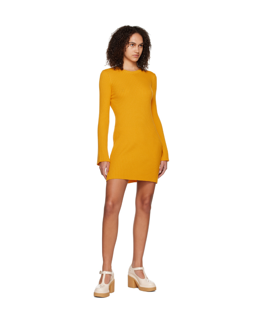 CHLOÉ FLARED LONG-SLEEVED DRESS