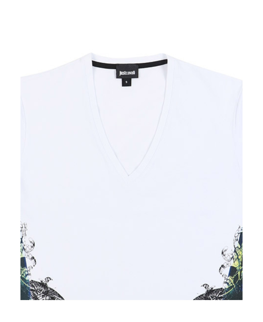 Just Cavalli Printed T-shirt In White