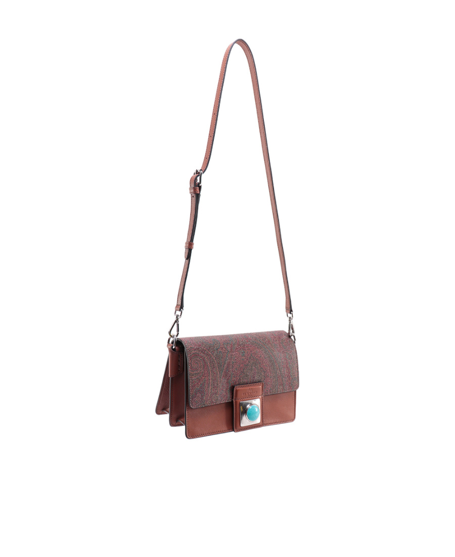 Etro Paisley-print Shoulder Bag In Red