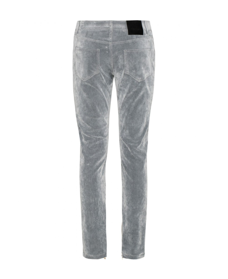 Tom Ford Logo Jeans In Gray