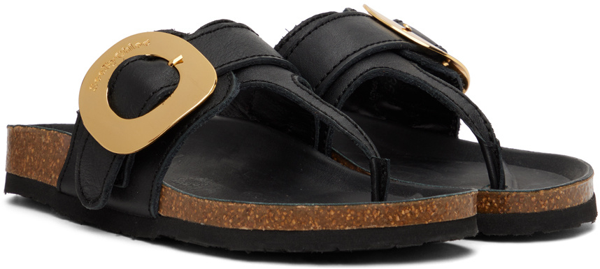 See By Chloé Logo Slippers In Black
