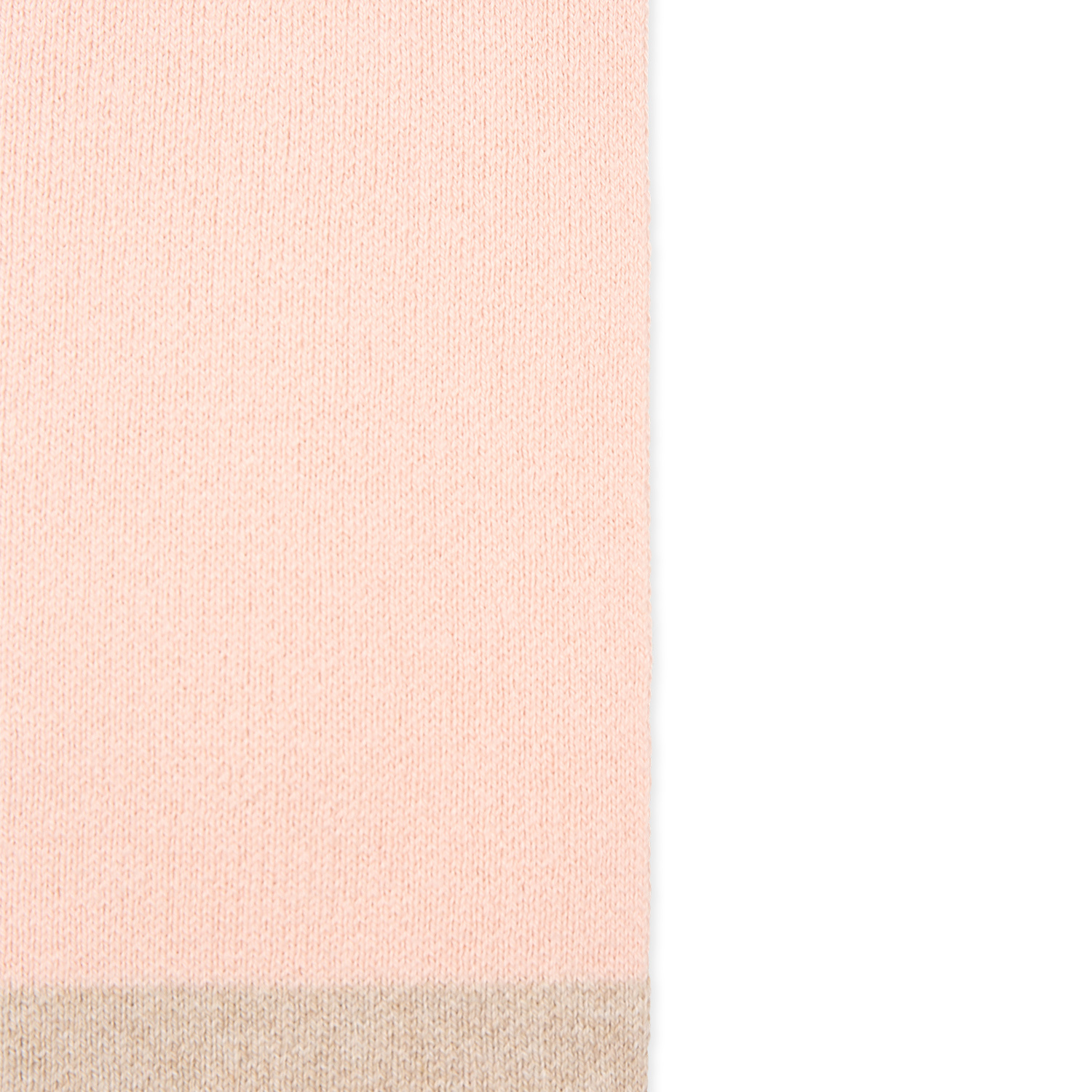 CHLOÉ CHLOÉ KIDS LOGO INTARSIA TWO-TONED SCARF