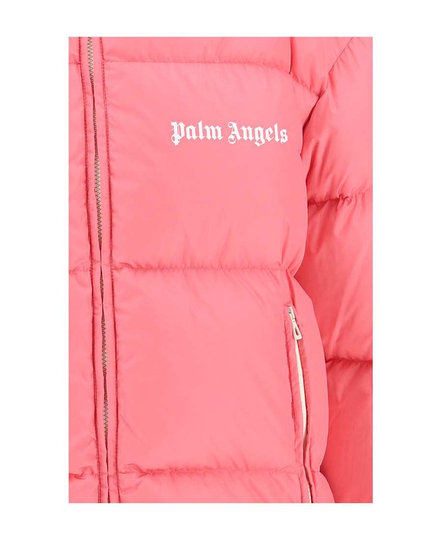 Palm Angels Logo-print Padded Jacket In Pink