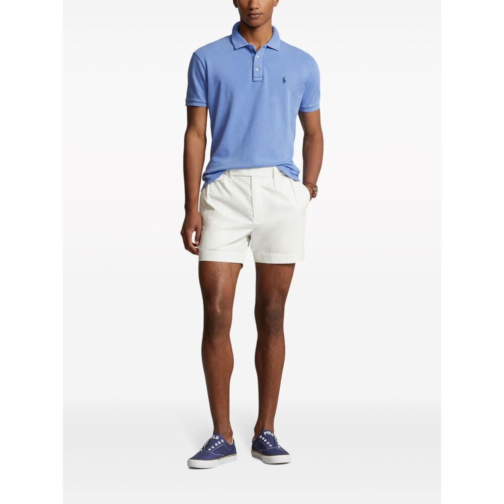 Polo Ralph Lauren Polo Pony-embroidered Cotton Polo Shirt In Blue