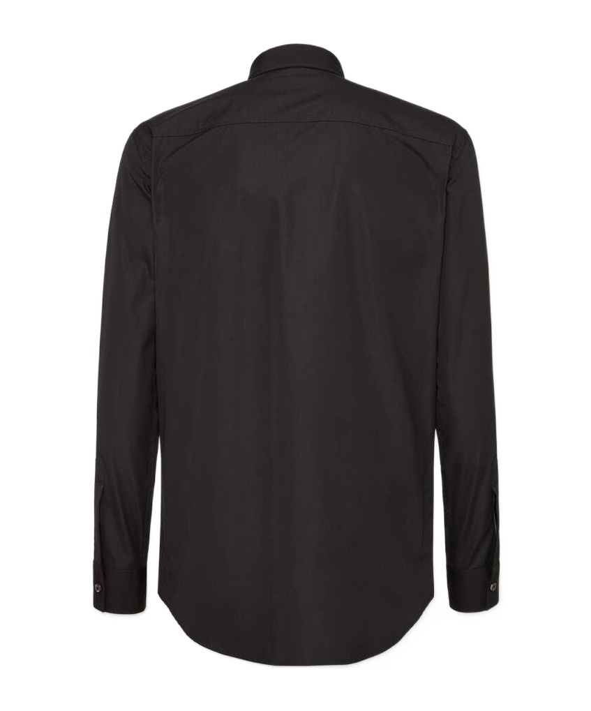 Dsquared2 Logo-print Cotton Shirt In Black