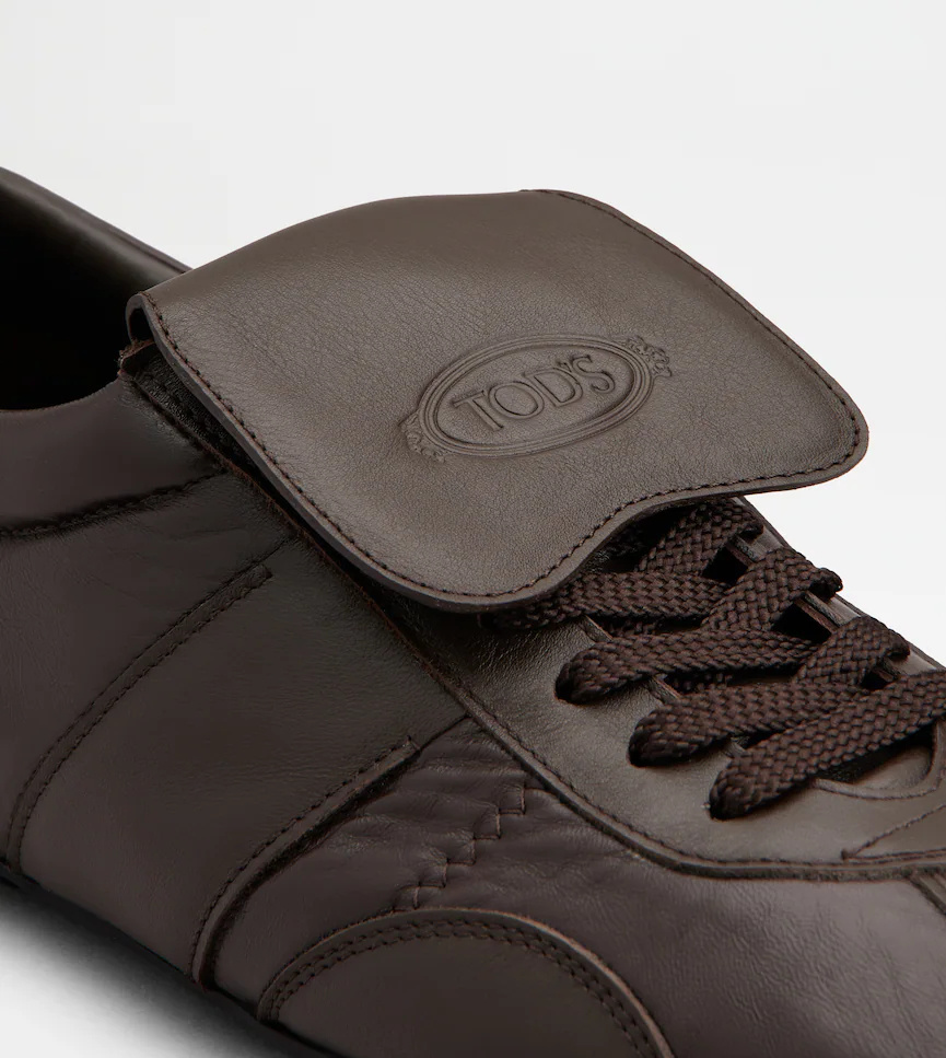 Tod's T-marathon Sneakers In Leather In Black
