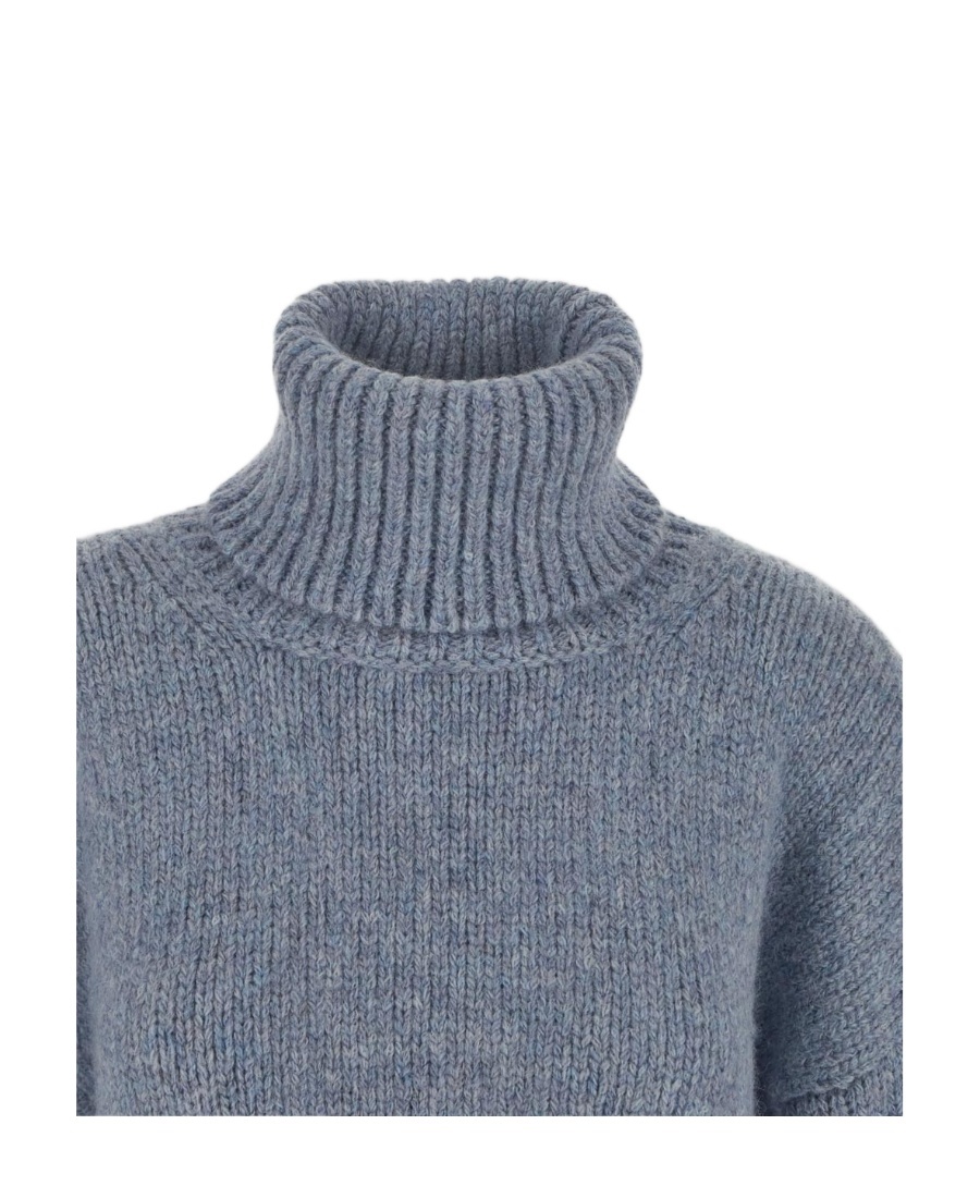 Celine Alpaca Turtleneck Sweater In Gray