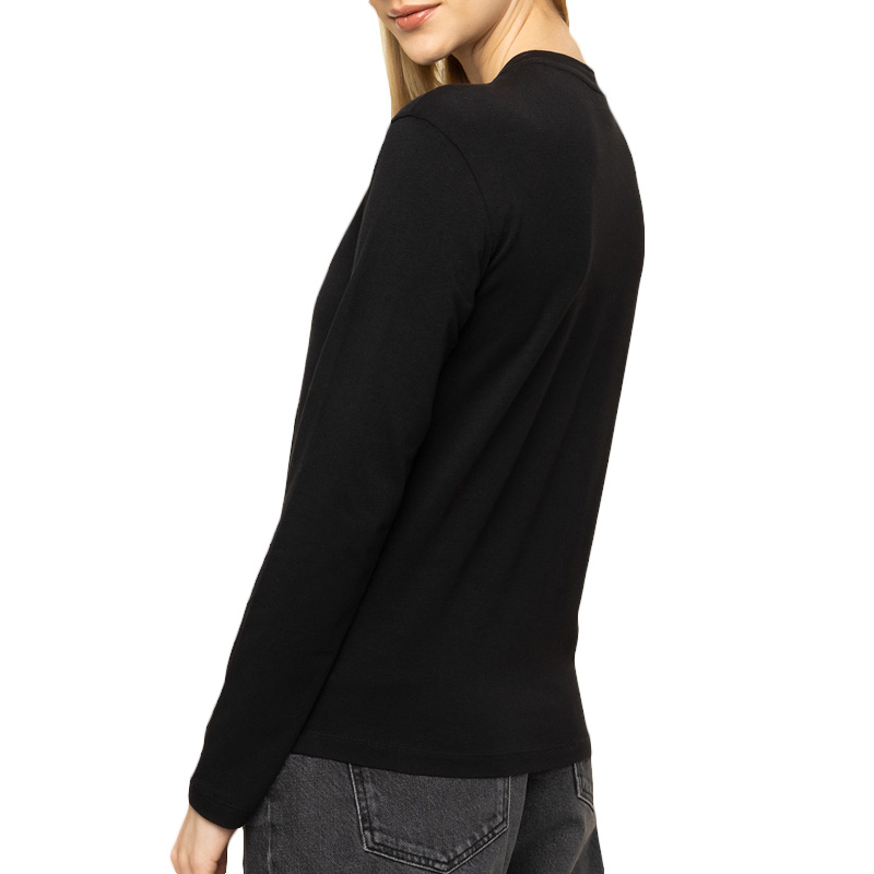 EMPORIO ARMANI LOGO T-SHIRT WITH LONG SLEEVES AND ROUND NECK 