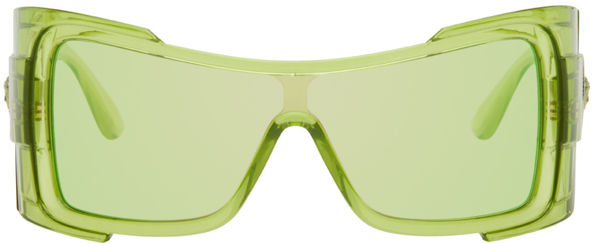 Versace Maxi Medusa Sunglasses In Green